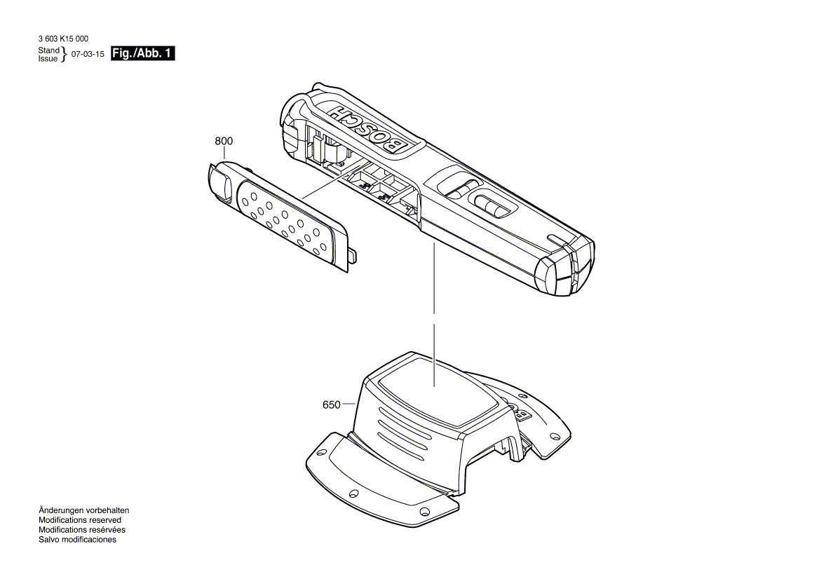 Ny ekte Bosch 1609203V70 batterideksel