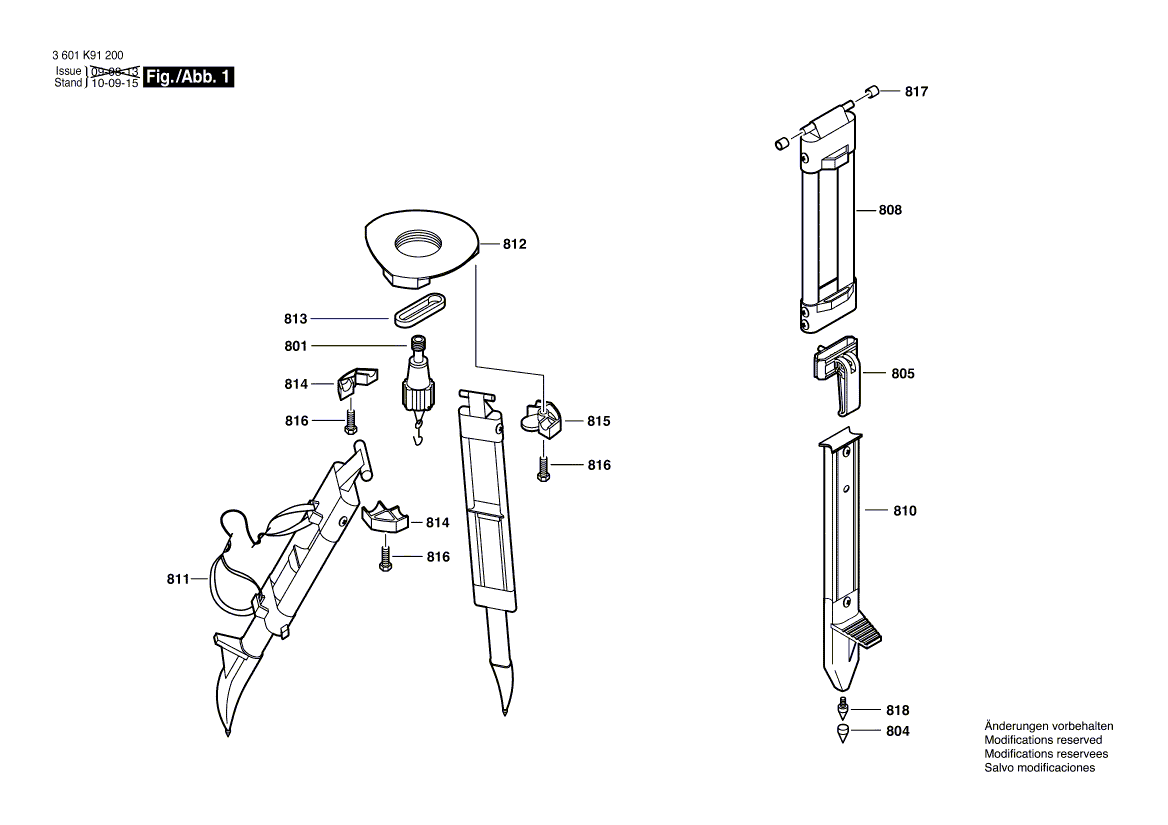 New Genuine Bosch 1600A00093 Clamping Unit