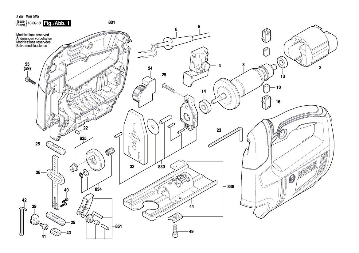 Nieuwe echte Bosch 1604220575 Veld