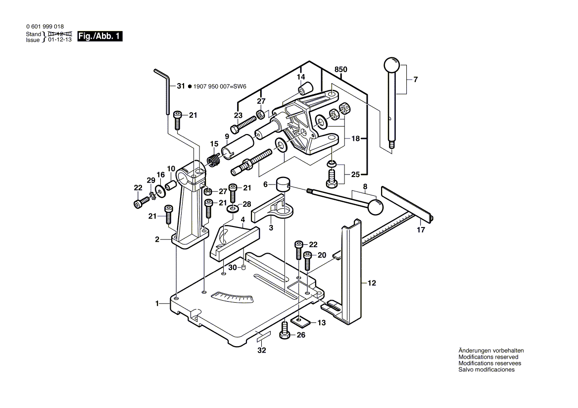 Новая подлинная базовая пластина Bosch 2609200267