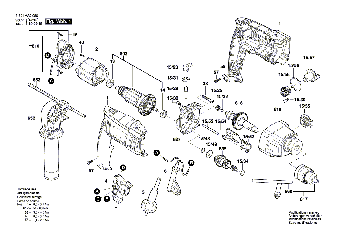 Nieuwe echte Bosch 1600A00HT1 -borstelplaat