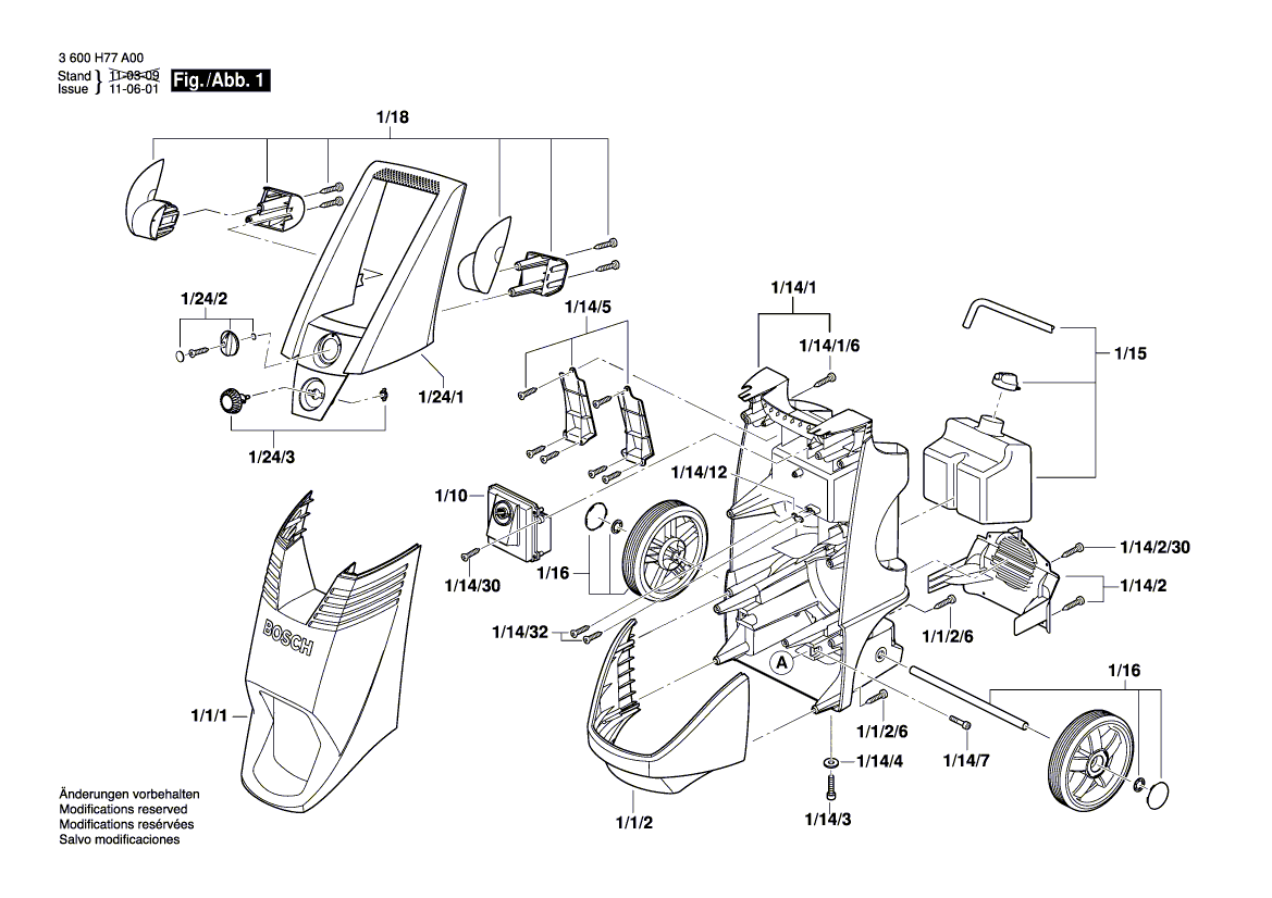 Nieuwe echte Bosch F016F03540 Jet Pipe