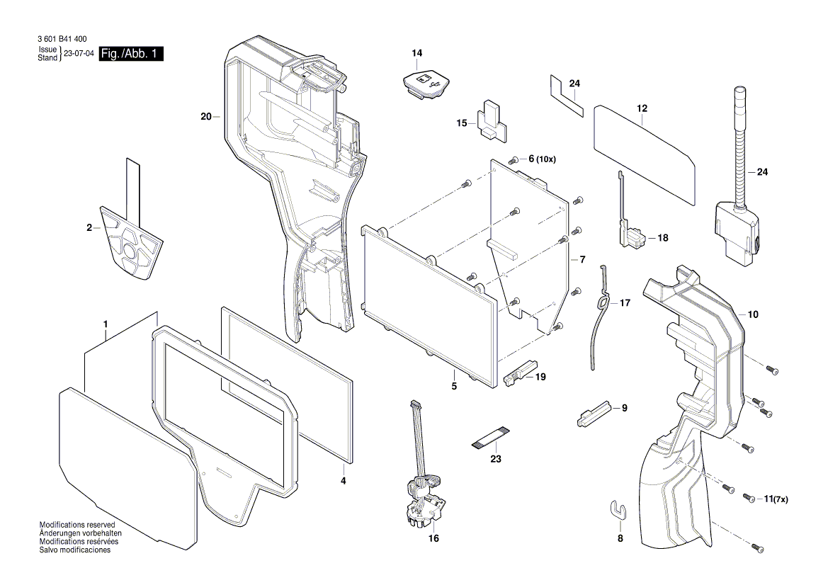 Neue echte Bosch 1619pc0073 Cover