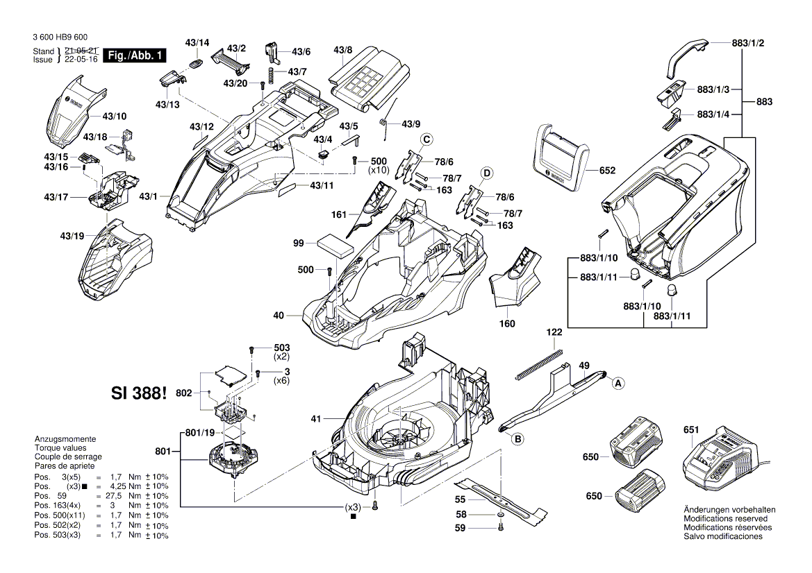 Nieuwe echte Bosch F016105440 elektronicamodule