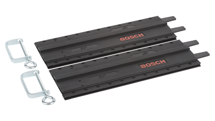 Nieuwe echte Bosch 2609255732 2-delige gidsrail met G-Clamps-accessoires voor