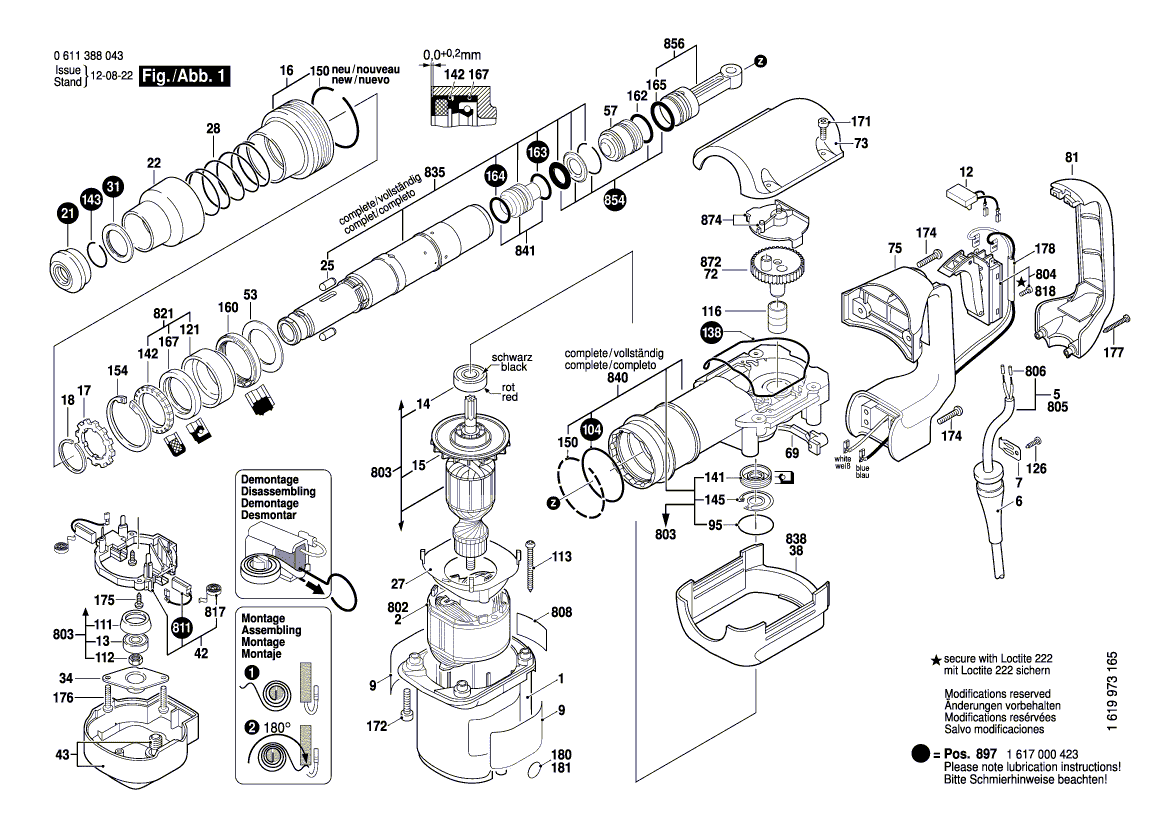 Neues originales Bosch 1612300034 Stoppgerät 