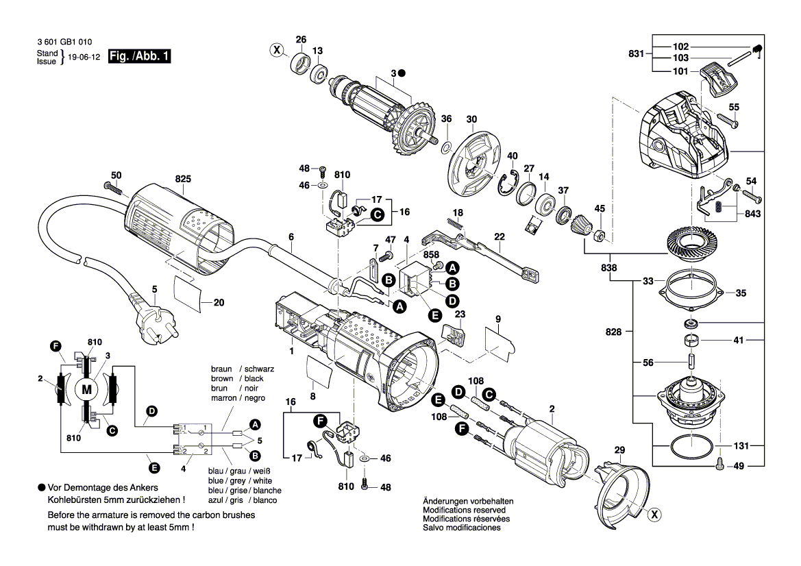 Neue echte Bosch 1604010BP7 -Anker