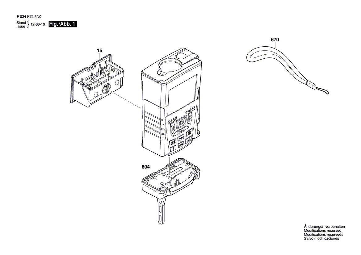 Ny ekte Bosch 1600A00039 Deler sett