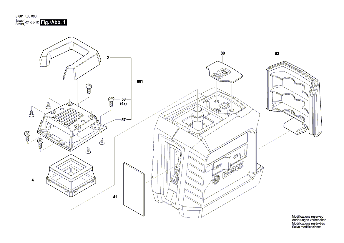 Neue echte Bosch 1619PB6324 Batterieabdeckung