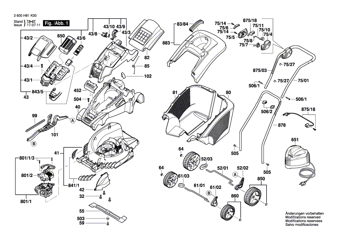 Новый подлинный Bosch F016L664447 Зажимая штука