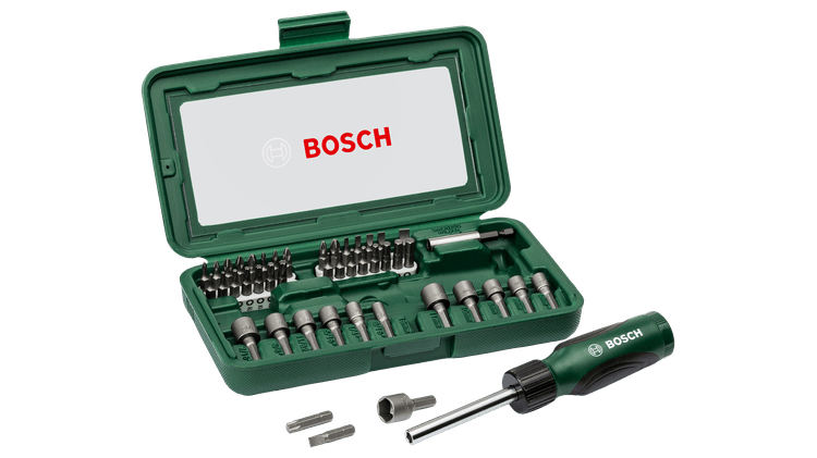 Neues originales Bosch 2607019504 Schraubendreher-Bit-Set 46 Teile Promo Schraubendreher 