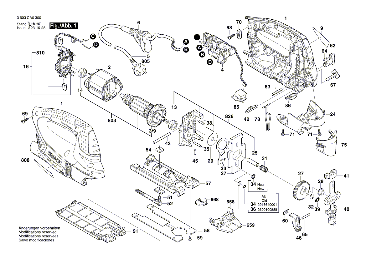 Neue echte Bosch 2600780149 Hebelange