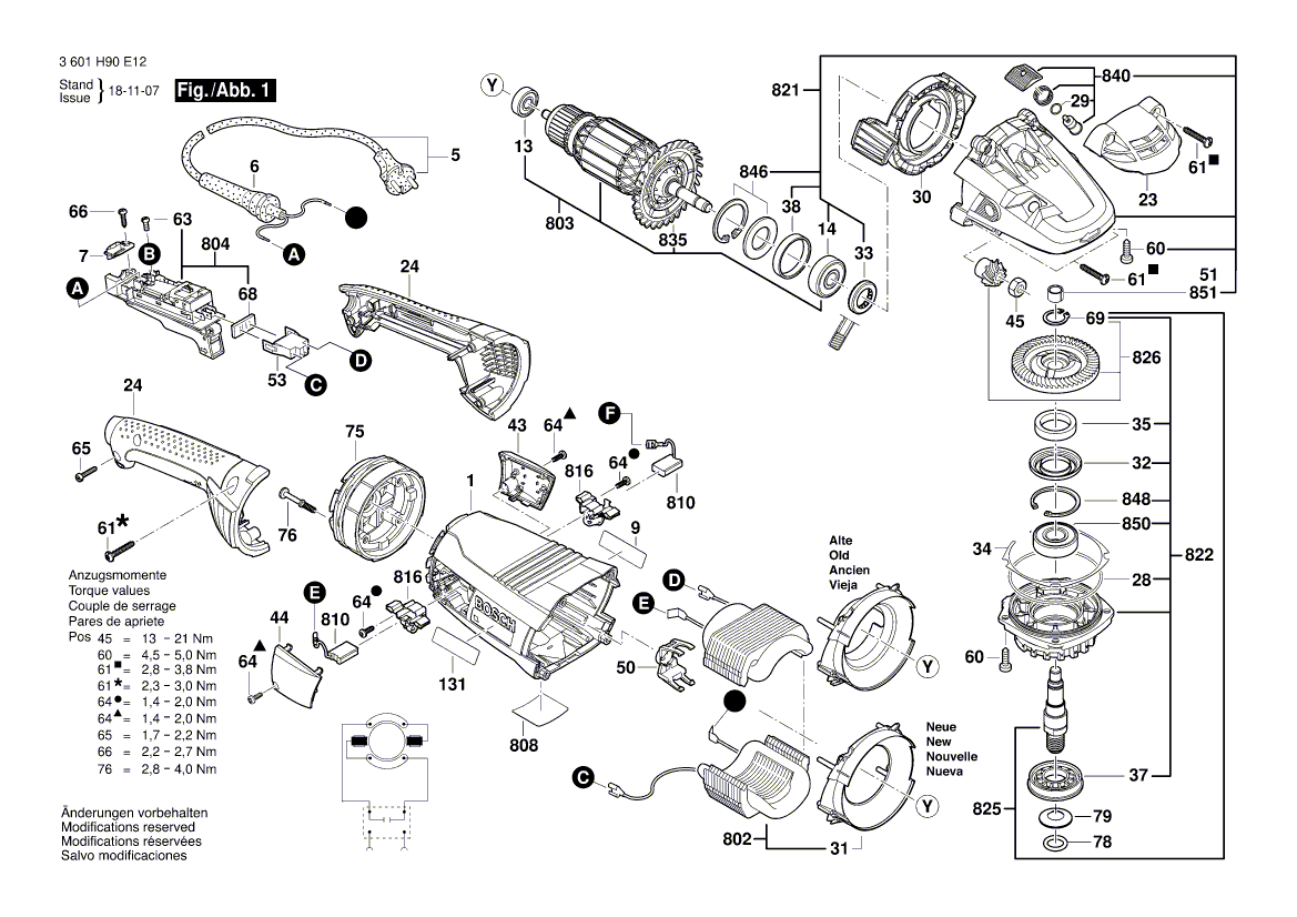 Новая подлинная Bosch 160111A6RF Nameplate