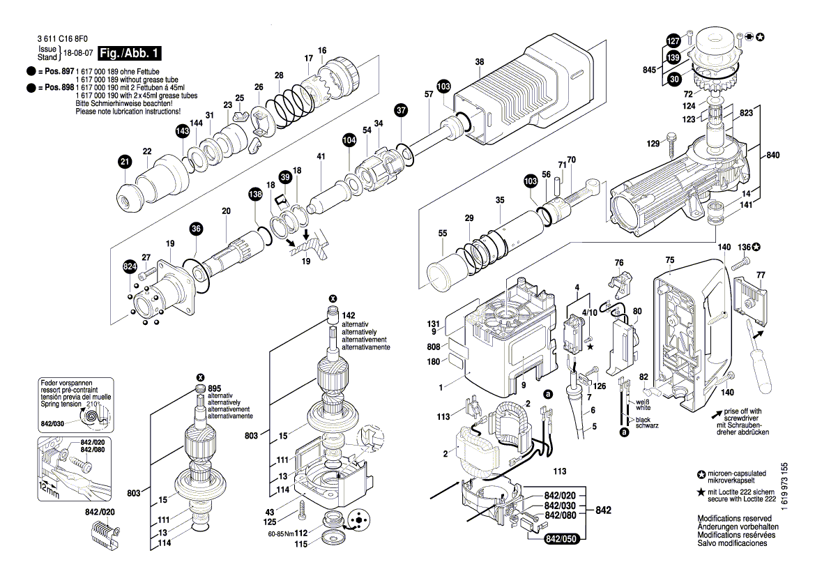 Новый подлинный Bosch 1610283030.