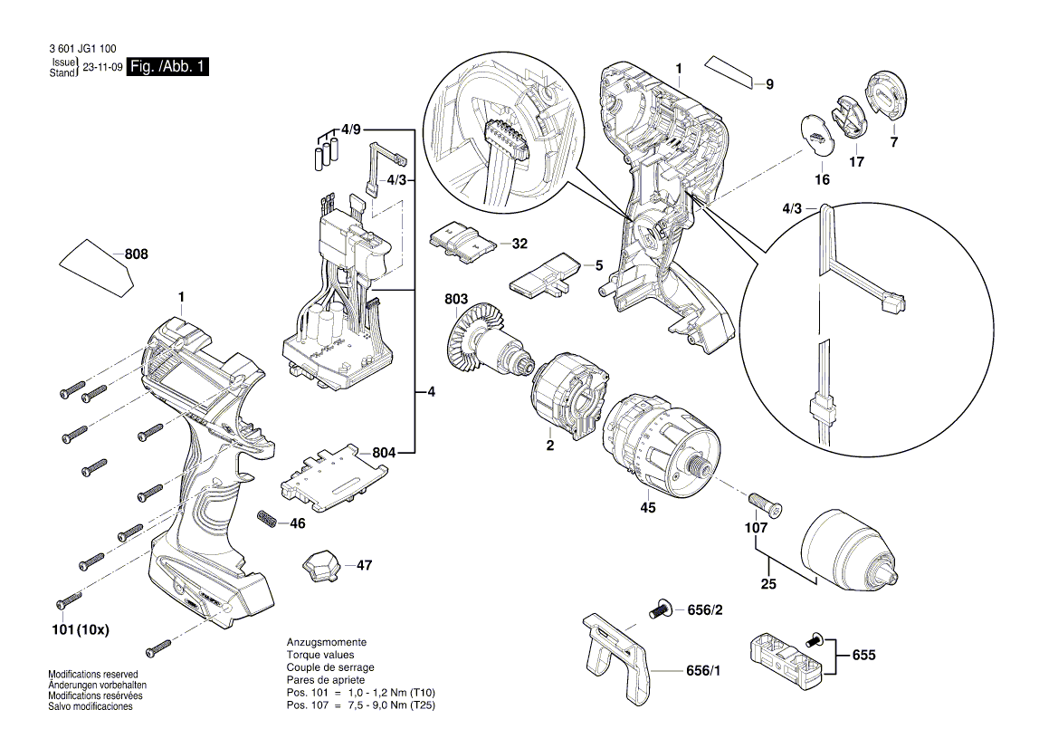 Nieuwe echte Bosch 2609199894 DC -motor