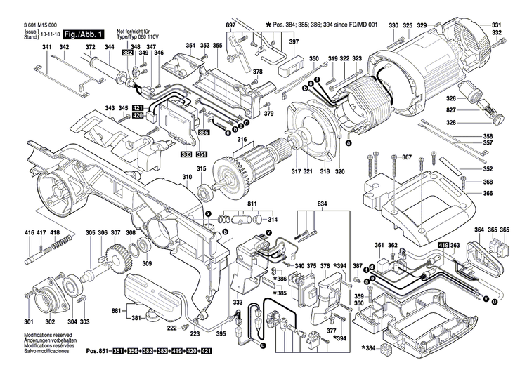 New Genuine Bosch 1619P04176 Screw