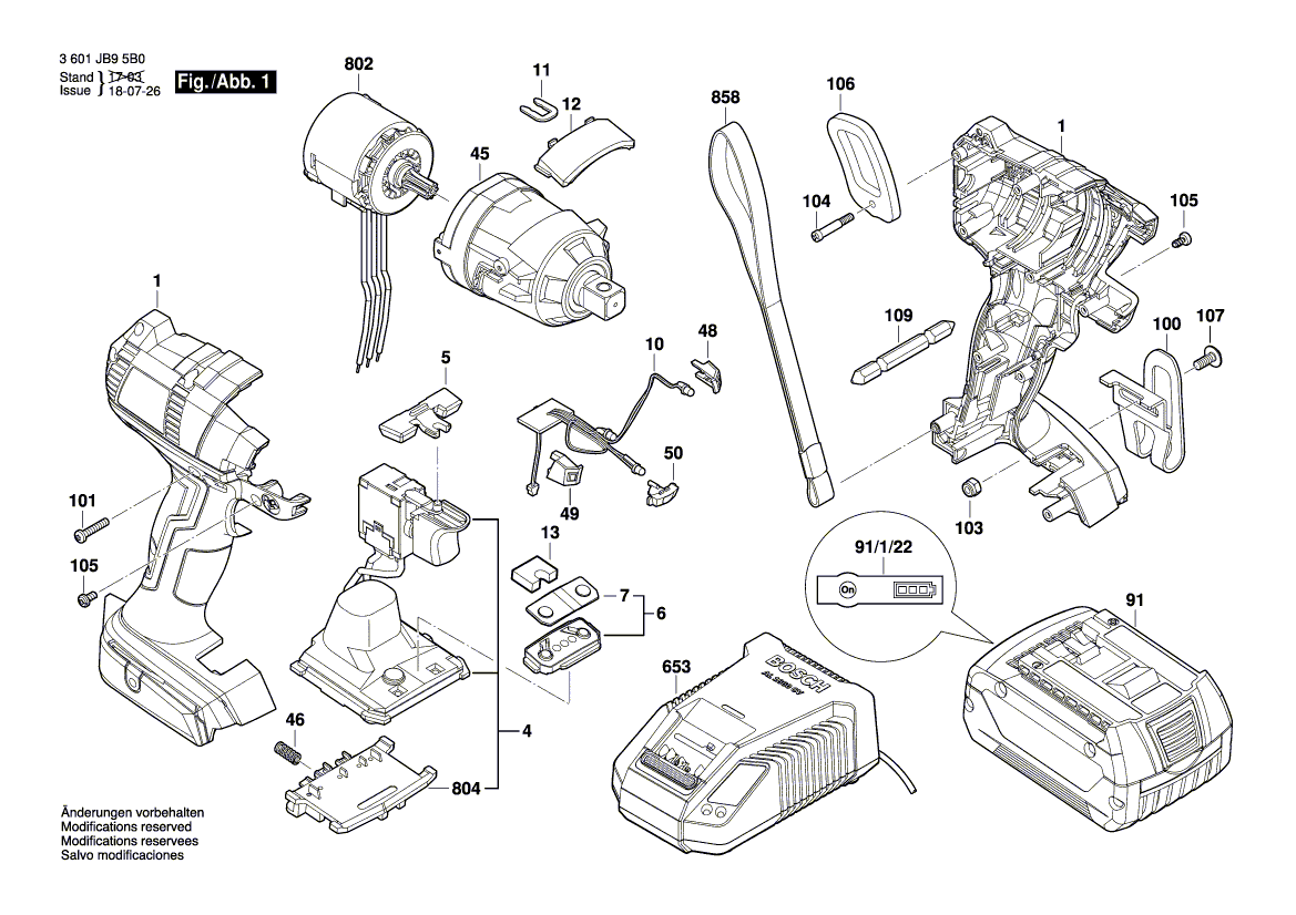 Neue echte Bosch 2609110812 Waschmaschine