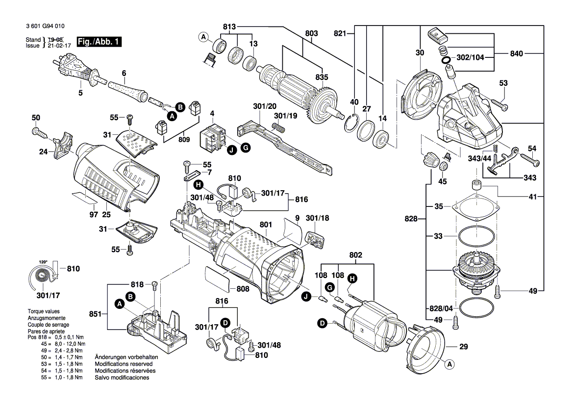 Ny ekte Bosch 1601118L45 Produsentens typeskilt