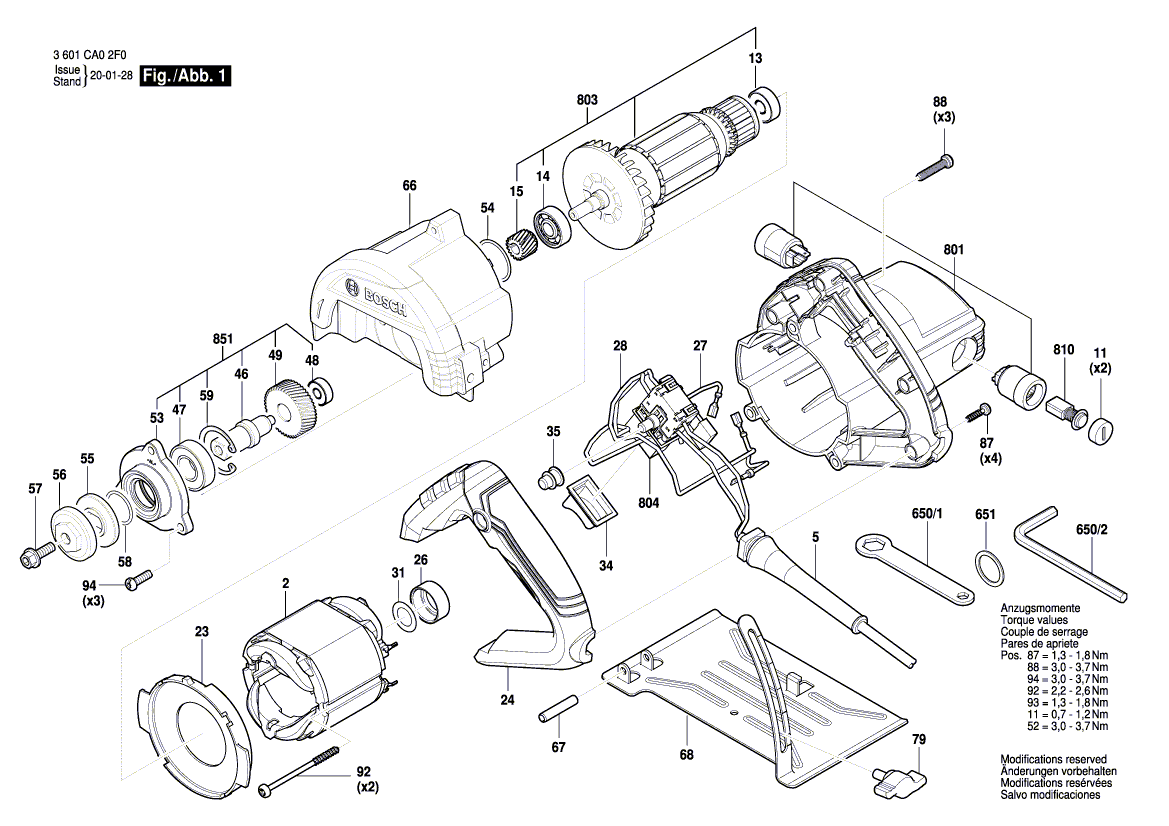 NOUVEAU véritable cordon d'alimentation Bosch 160446077G