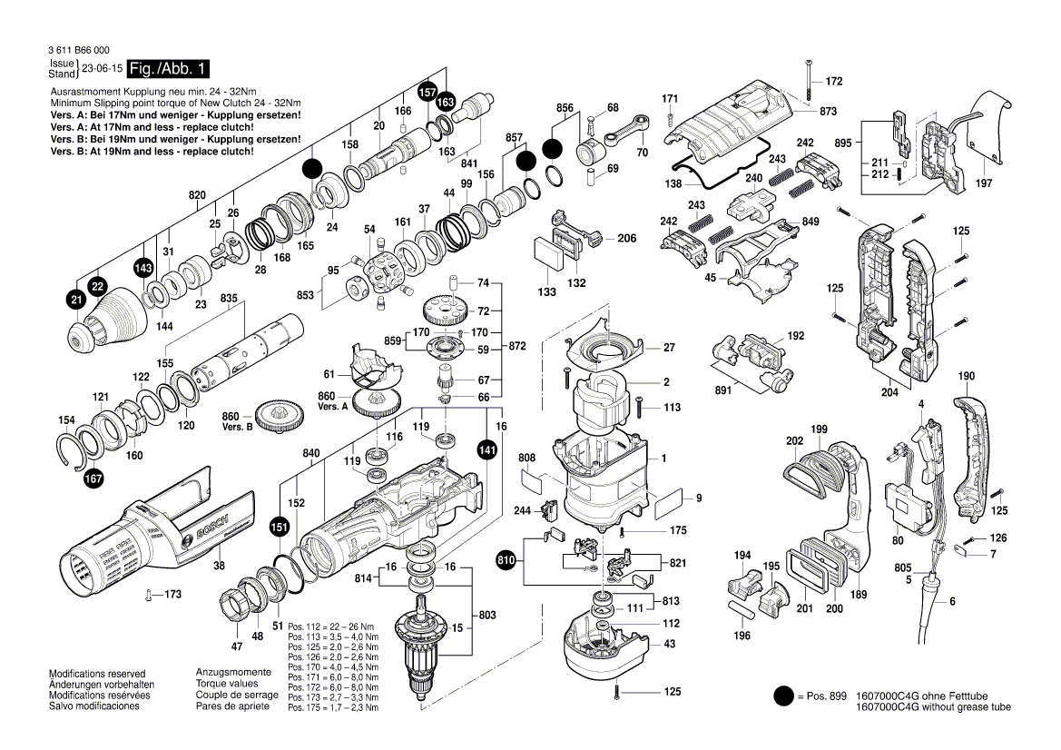 Новая подлинная винтовая пластина Bosch 1600A001XF