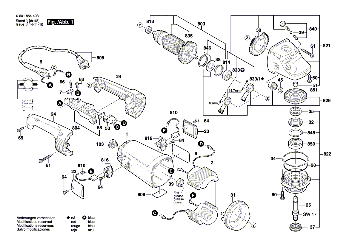 Nieuwe echte Bosch 1605132141 handgreep