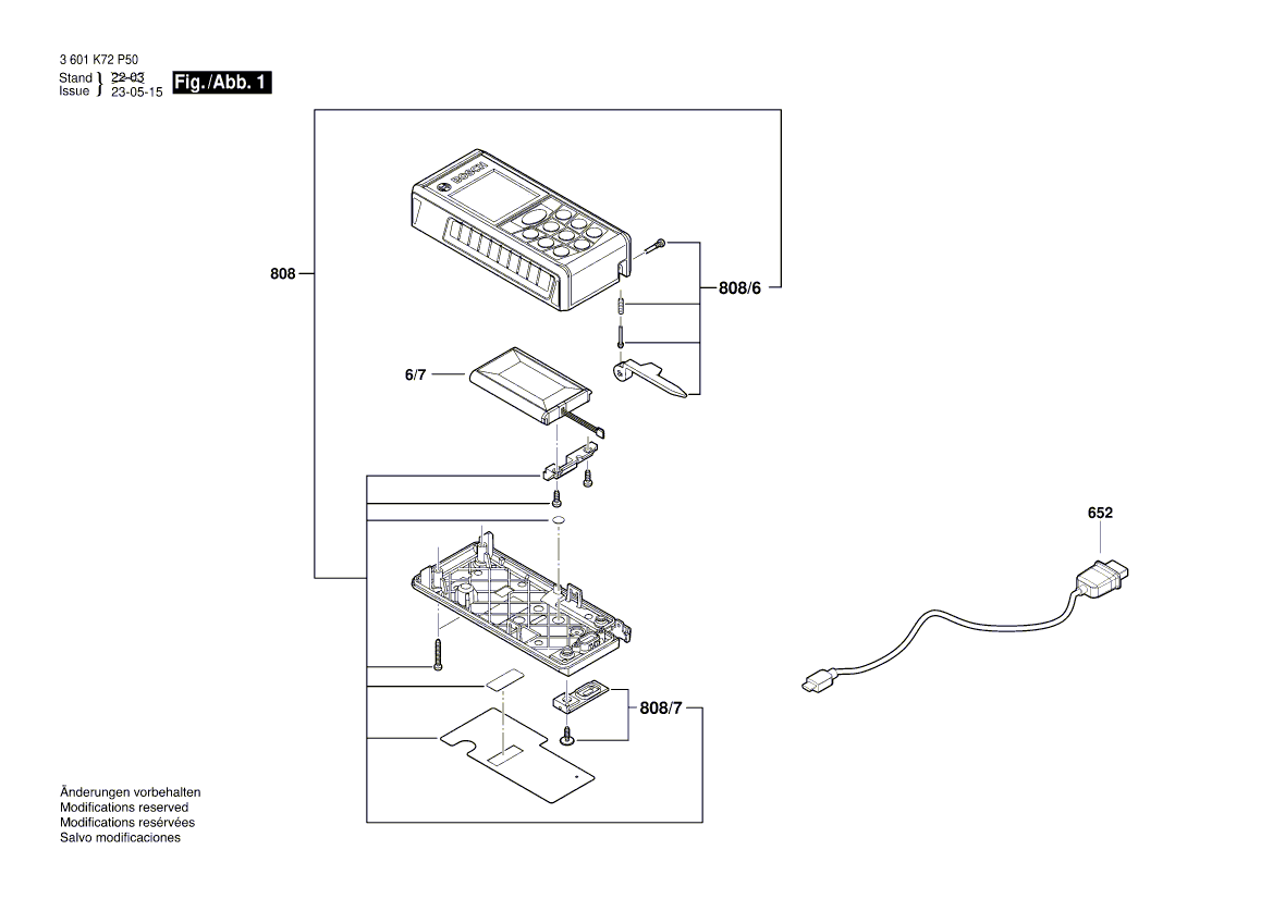 NEUE EUREILE BOSCH 2609169030 Befestigungs -Teile Kit