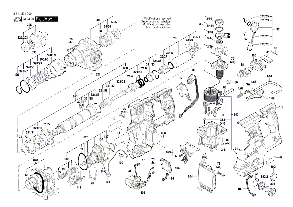 Новый подлинный Bosch 1610499059