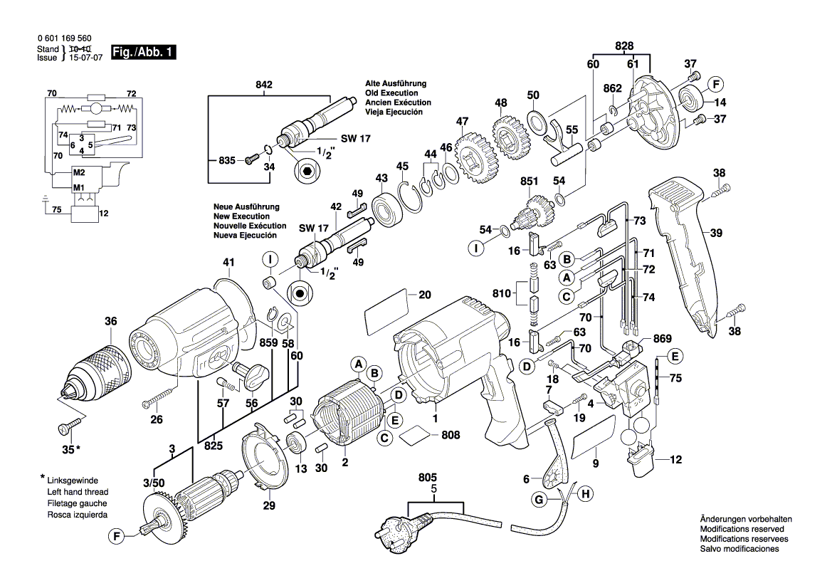 Nouveau véritable couverture de logement Bosch 2605132050