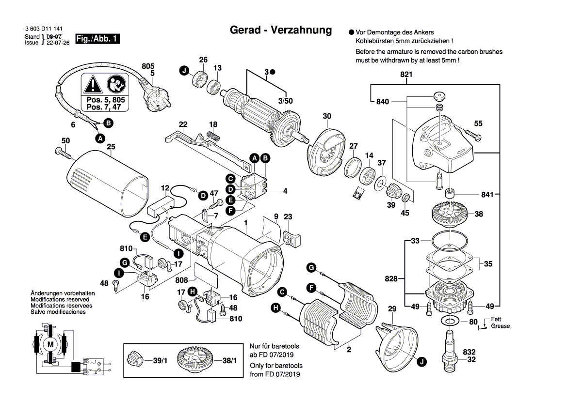 New Genuine Bosch 1619P01842 Field