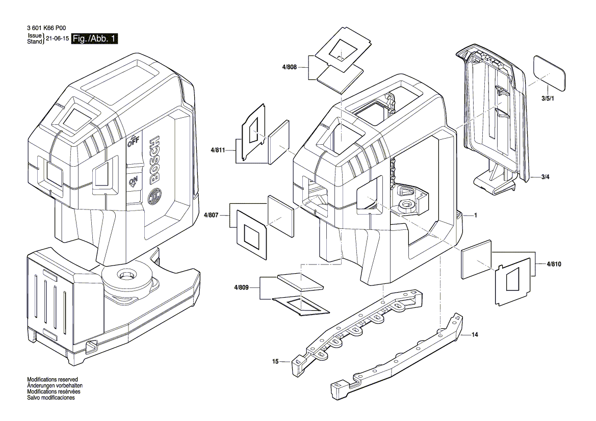 Nieuwe echte Bosch 160580662m bumper