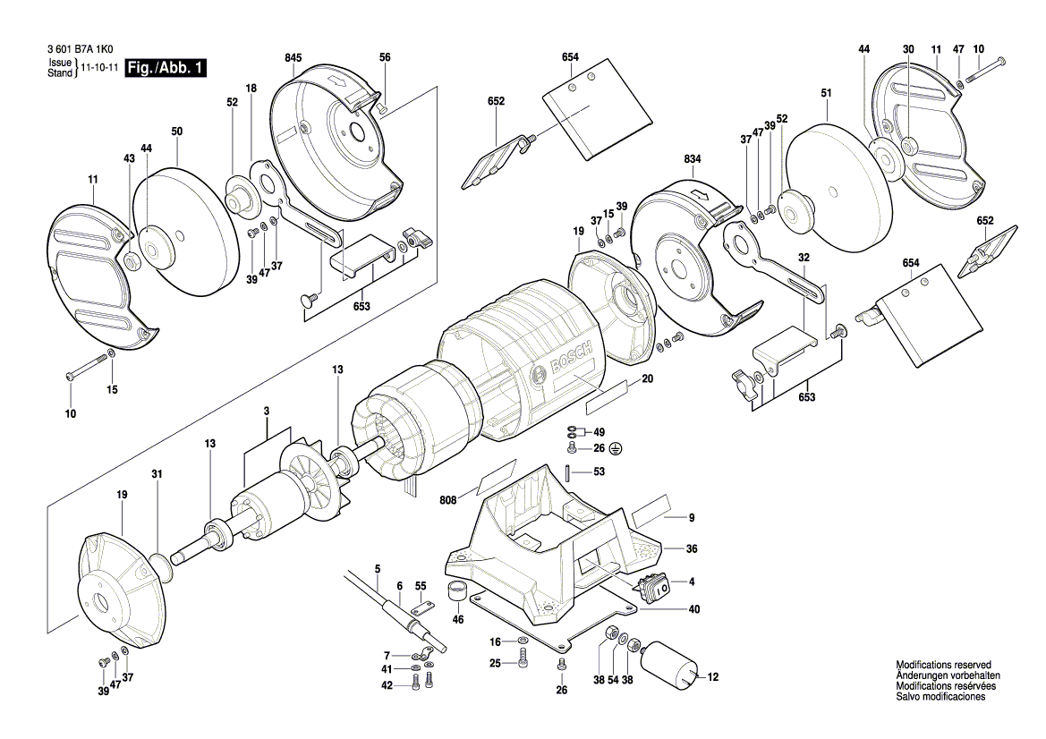 Nieuwe echte Bosch 1619PA2255 -ondersteuningsplaat