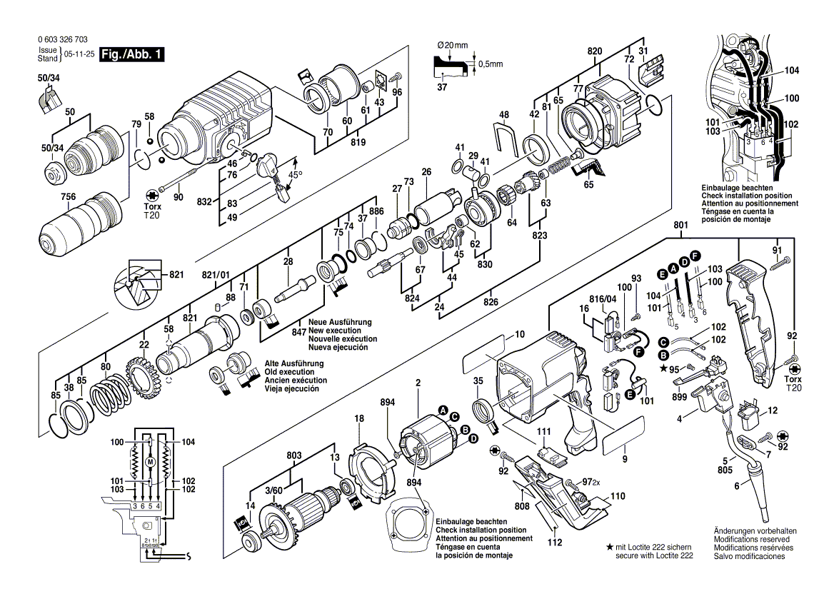 Neues echtes Bosch 1614220170 Feld