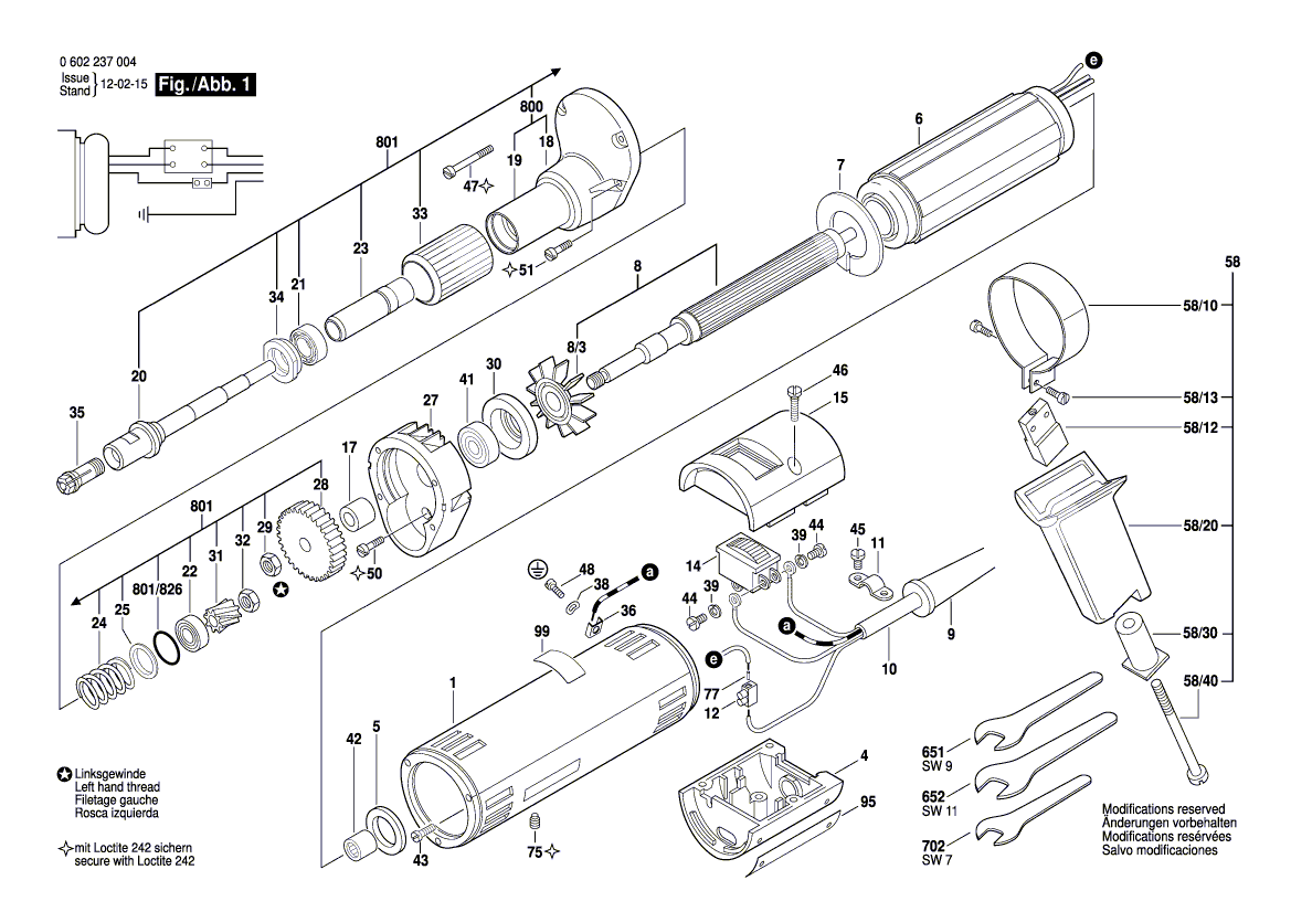 Neues echtes Bosch 3606330000 Zylindrischer Gang