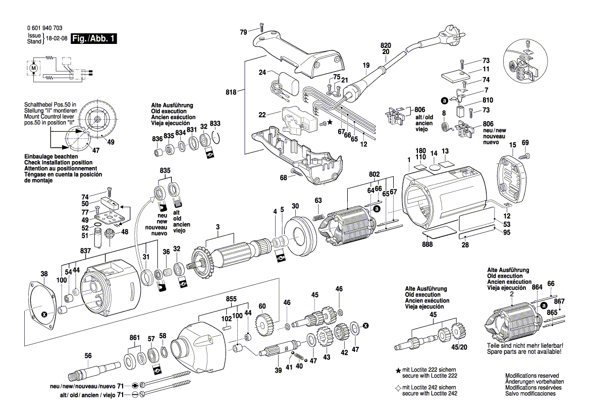 Nieuwe echte Bosch 3609201036 Mixer -bevestiging