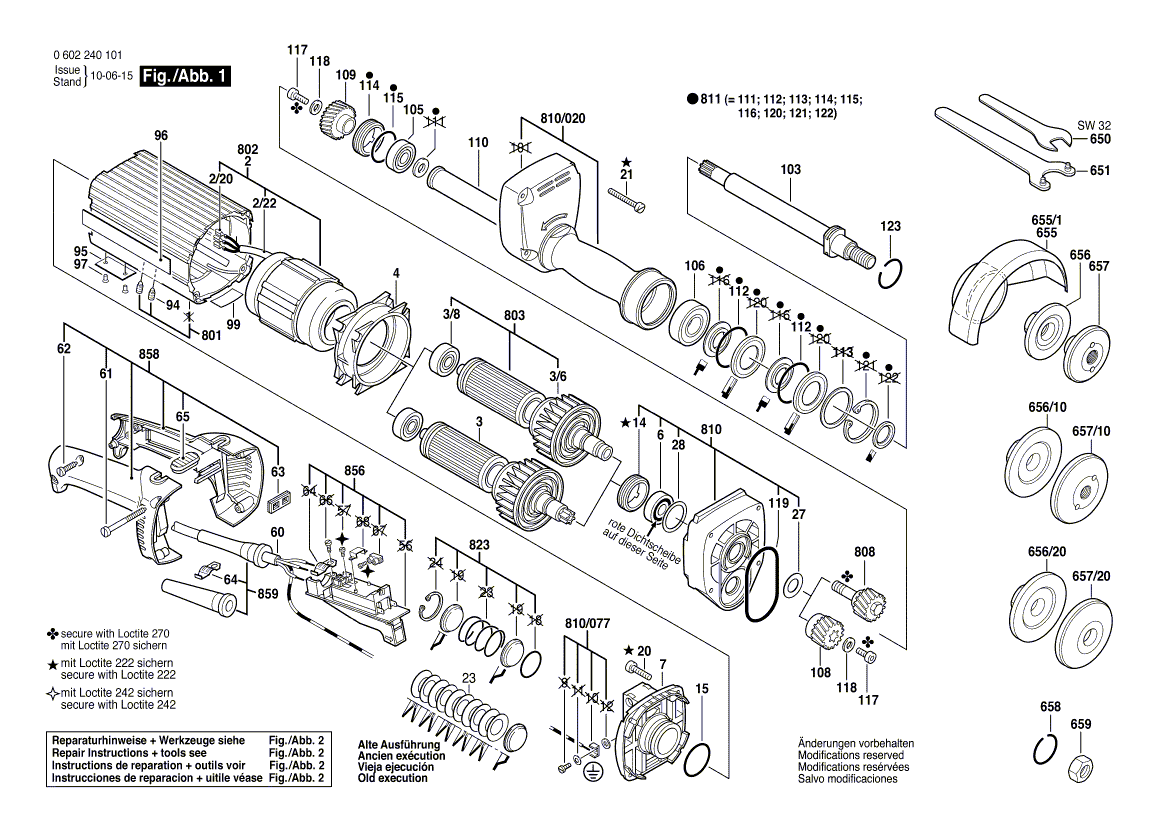 Neue echte Bosch 3607031291 Spindellager