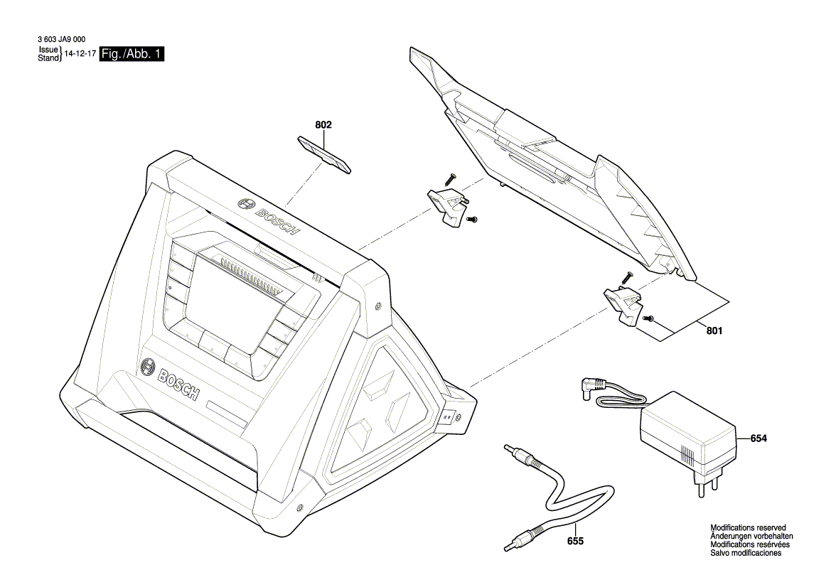 NOUVELLE ALIMENTATION BOSCH 1600A000ZU