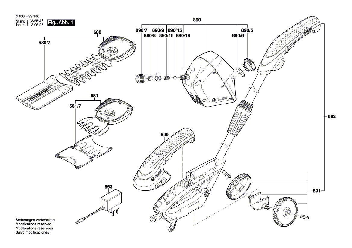 Nouvelle manche véritable Bosch 2609007035