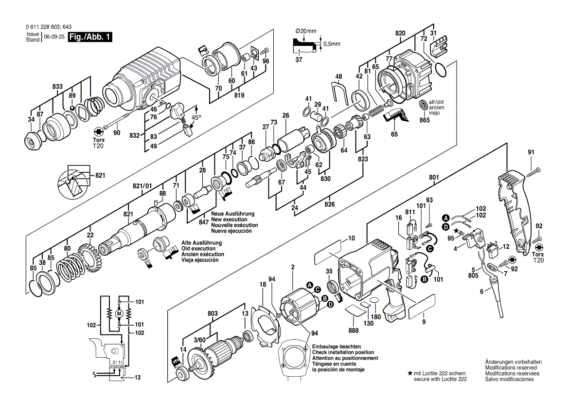 Ny ekte Bosch 1613124040 spiss pin