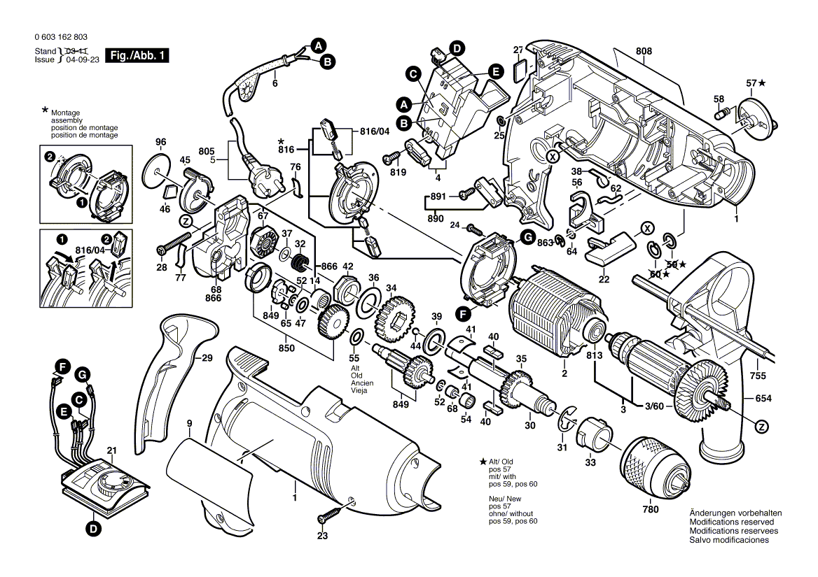 Nieuwe echte Bosch 2602025125 Auxiliary Handle