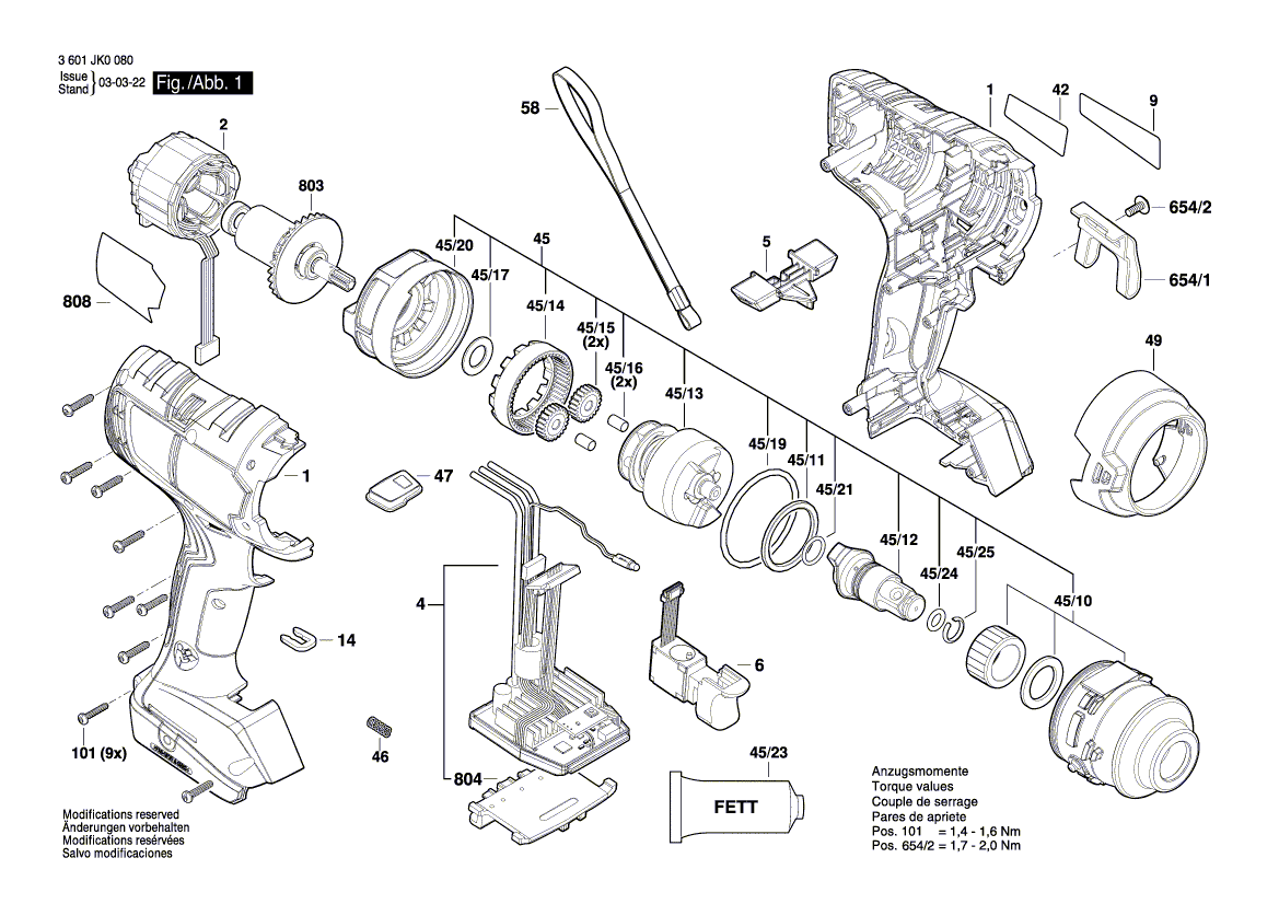 Nieuwe echte Bosch 160580661k Gear Housing