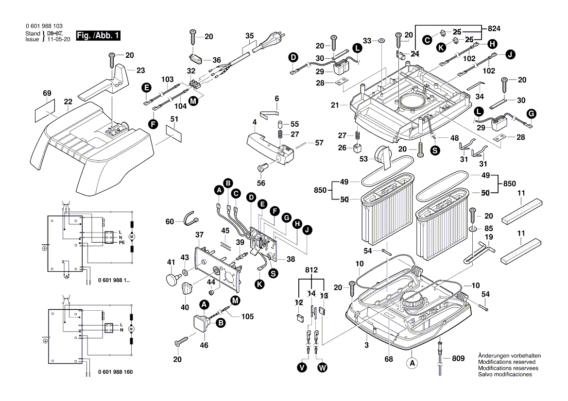 Ny ekte Bosch 1609203D16 Trykt-bordmontering