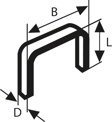 Nieuwe echte Bosch 2609200215 Fine Wire Staple, Type 53 voor draadloos / pneumatisch