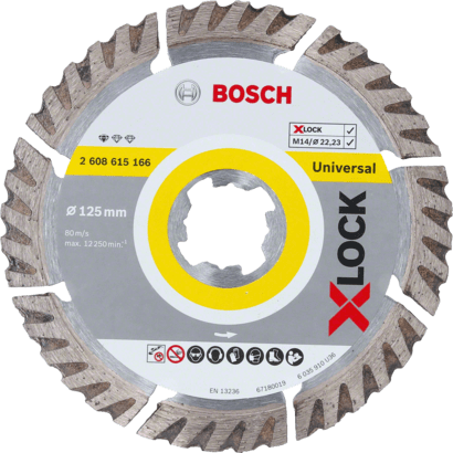 Nouveau véritable Bosch 2608615166 Standard X-Lock pour le disque de coupe diamant universel