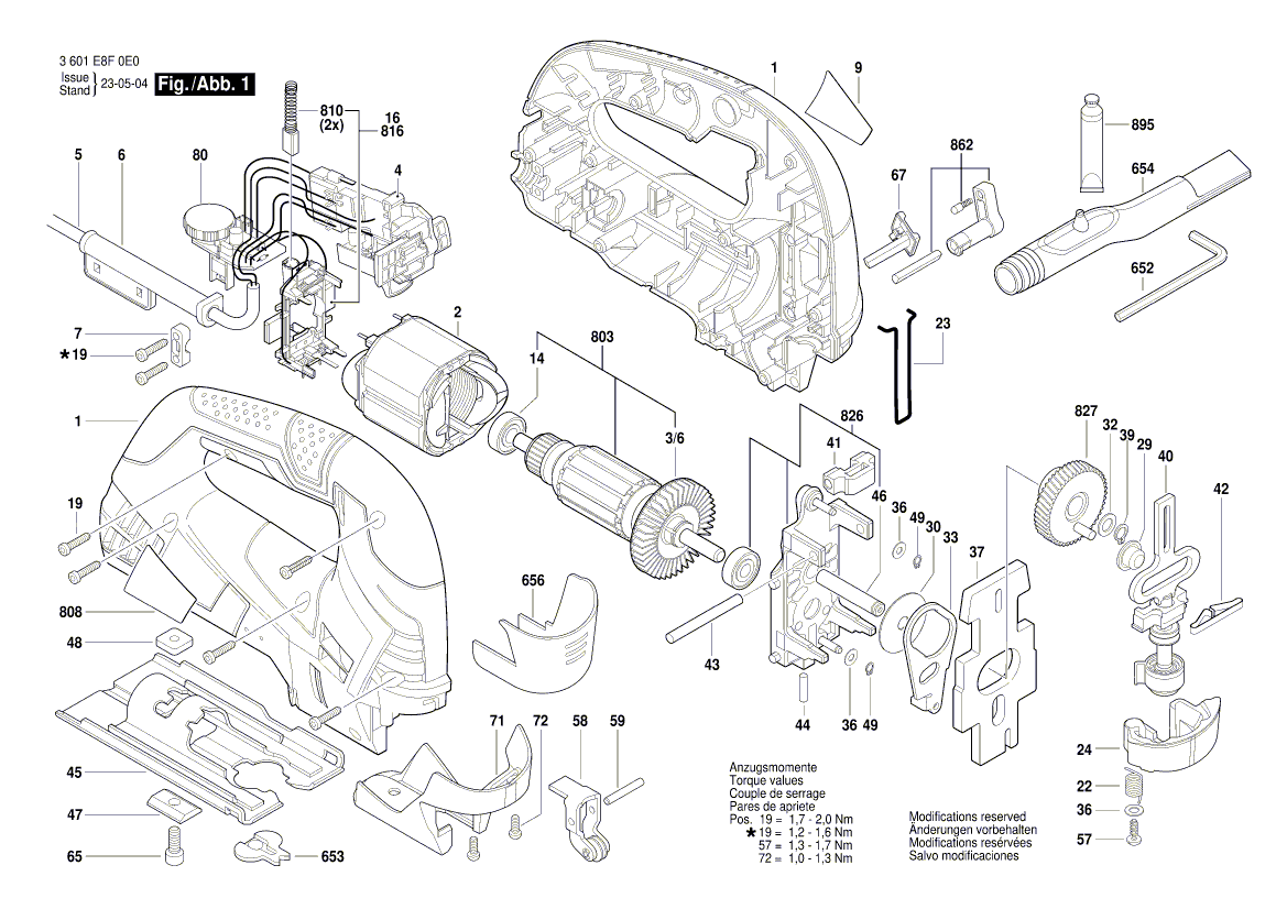 Nieuwe echte Bosch 16055002CJ -omslag