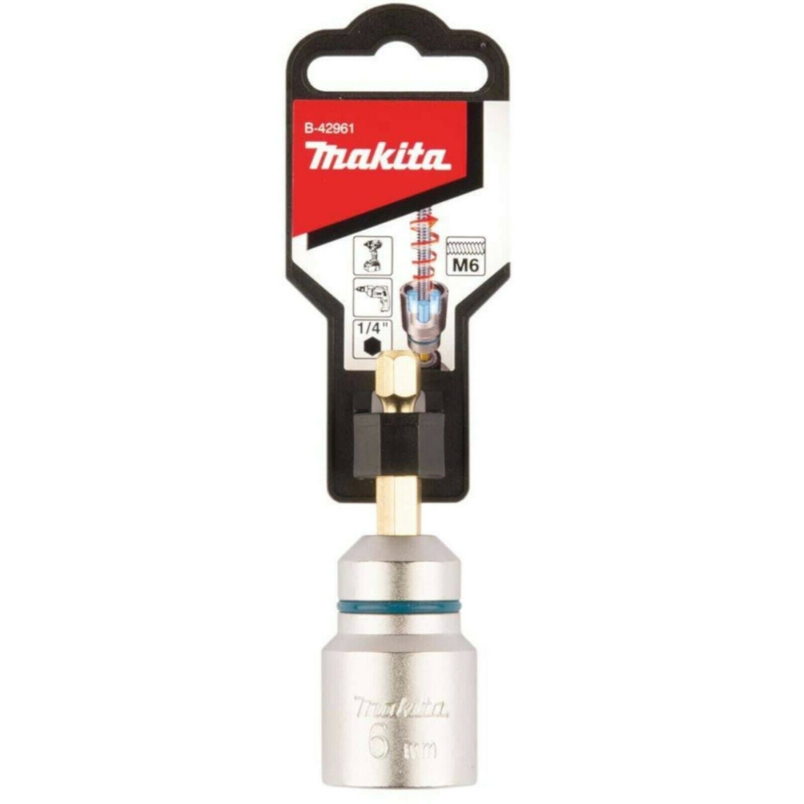 Nouvelle authentique Makita B-42961 Socket à tige fileté 6 mm