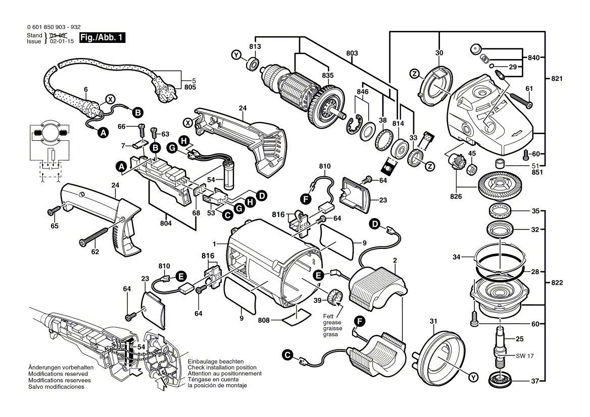 Nieuwe echte Bosch 1601118C81 -naamplaatje van de fabrikant