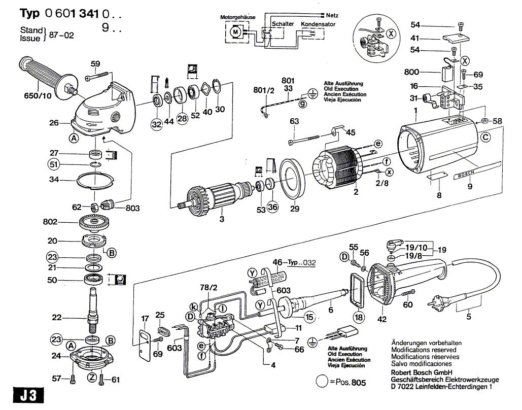 Nieuwe echte Bosch 1600150009 Spring wasmachine