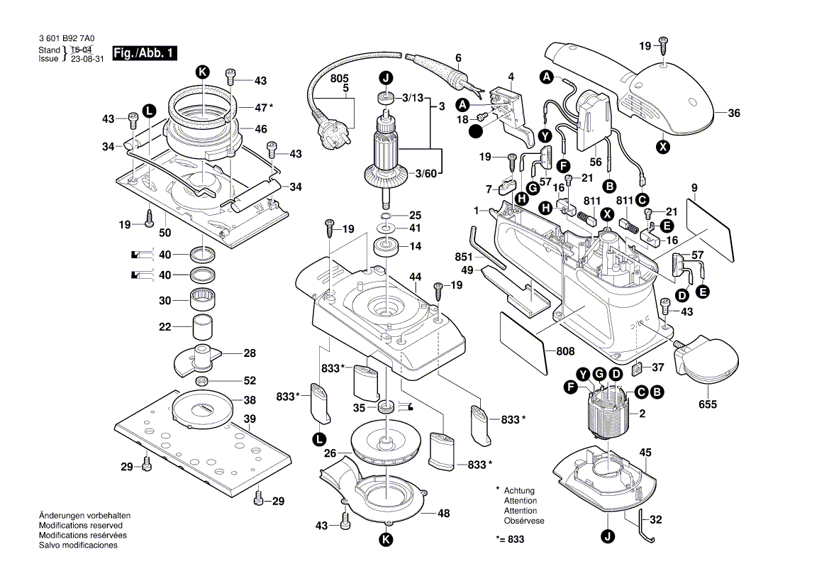 Новая подлинная Bosch 160111A33U Nameplate