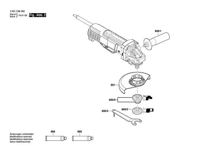 New Genuine Bosch 1619P08928 Pin-Type Face-Wrench