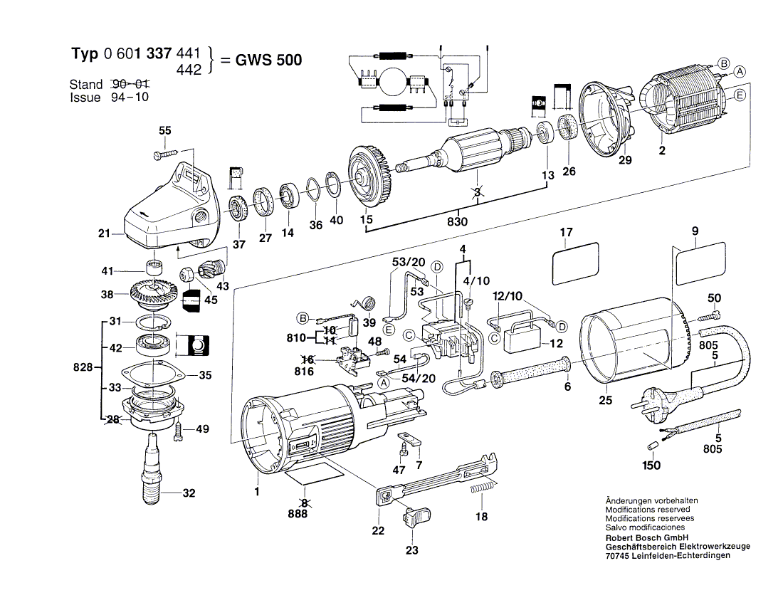 Nieuwe echte Bosch 1604448006 Verbindingskabel